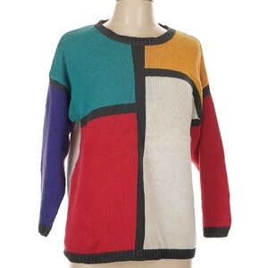 Gitano Multicolor Geometric Sweater
